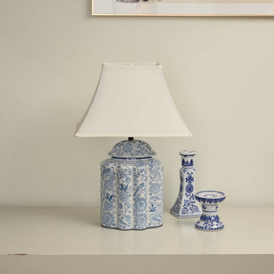 Marcellin Floral Bird Jar Table Lamp