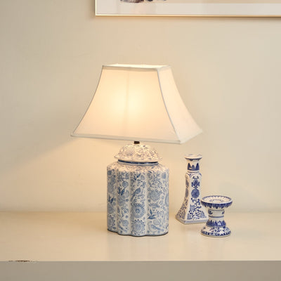 Marcellin Floral Bird Jar Table Lamp