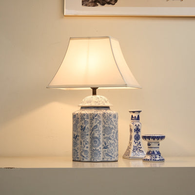 Marcellin Floral Bird Jar Table Lamp