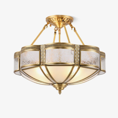 Xaris Floral Brass Floor Lamp
