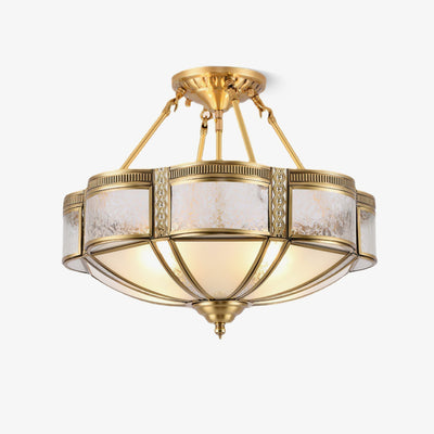 Xaris Floral Brass Floor Lamp