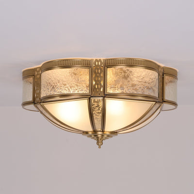 Xaris Floral Brass Floor Lamp