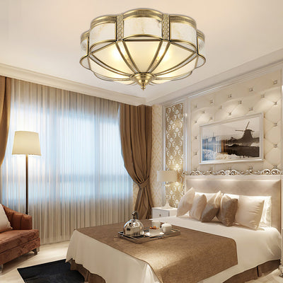 Xaris Floral Brass Floor Lamp