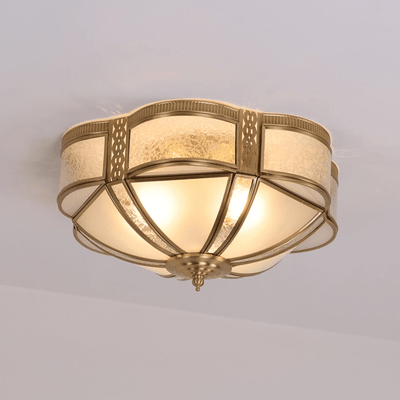 Xaris Floral Brass Floor Lamp
