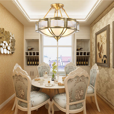 Xaris Floral Brass Floor Lamp