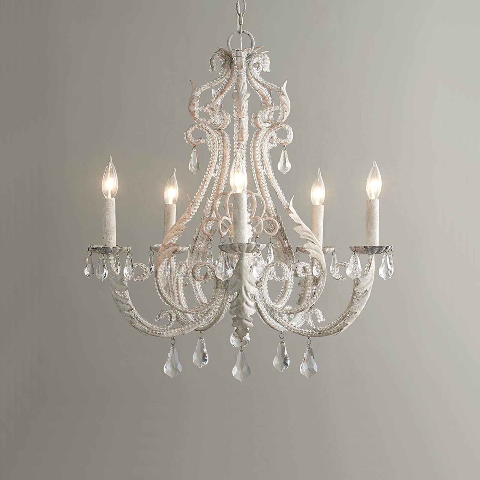 Yuna Pendant Lamp Candle Holder Crystal Beads