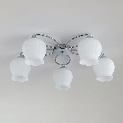 Oldore Premium Elegance Floral Glass Ceiling Lamp