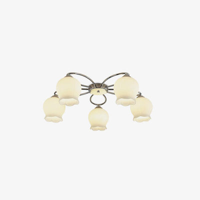 Oldore Premium Elegance Floral Glass Ceiling Lamp