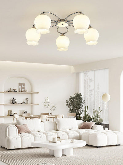 Oldore Premium Elegance Floral Glass Ceiling Lamp