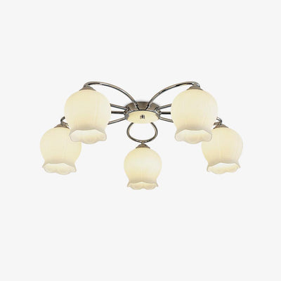 Oldore Premium Elegance Floral Glass Ceiling Lamp