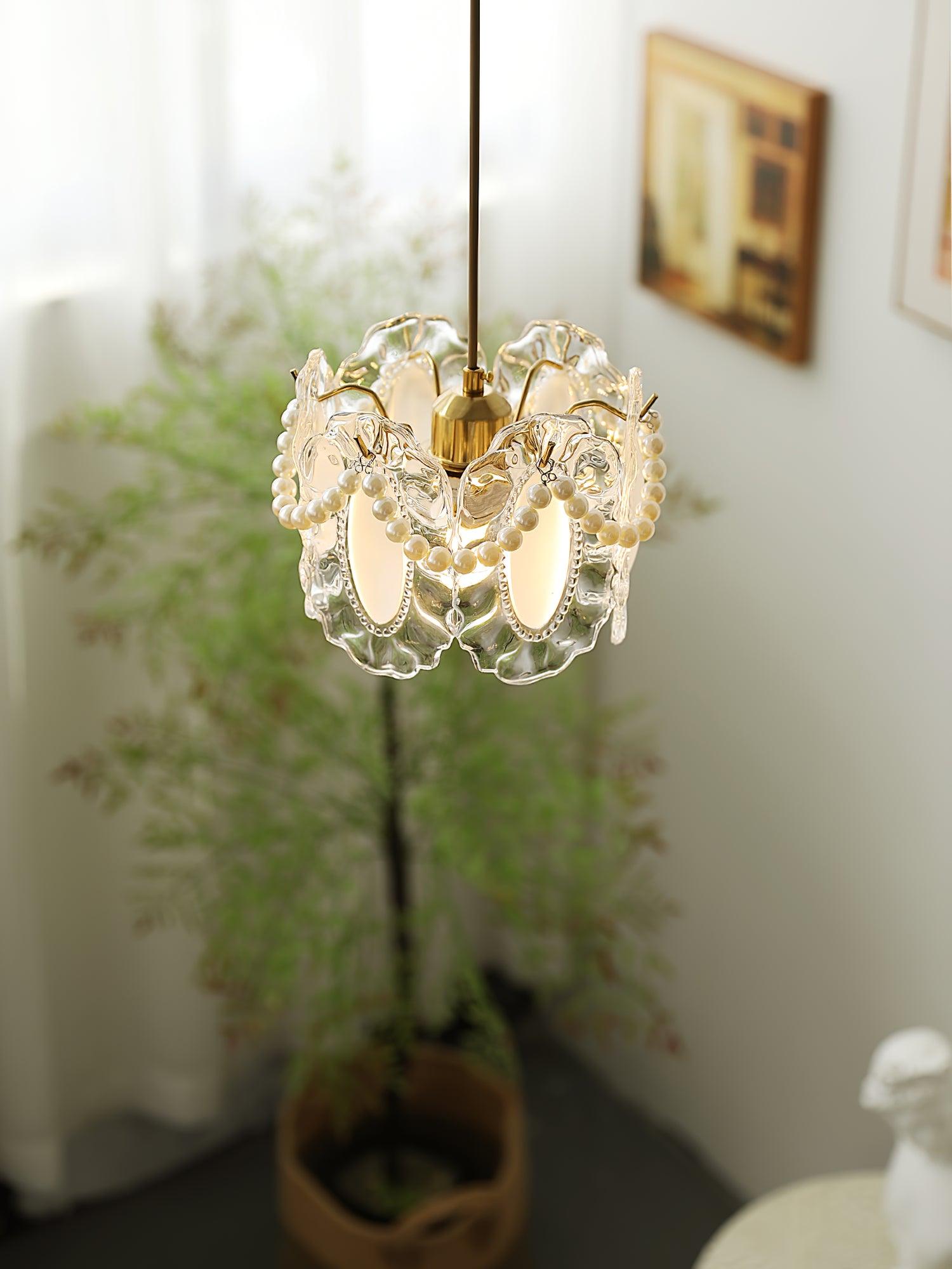 Velinette Glass Glam Pendant Lamp