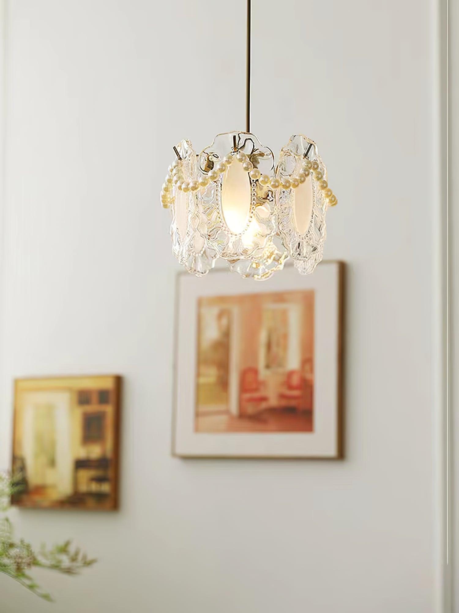 Velinette Glass Glam Pendant Lamp