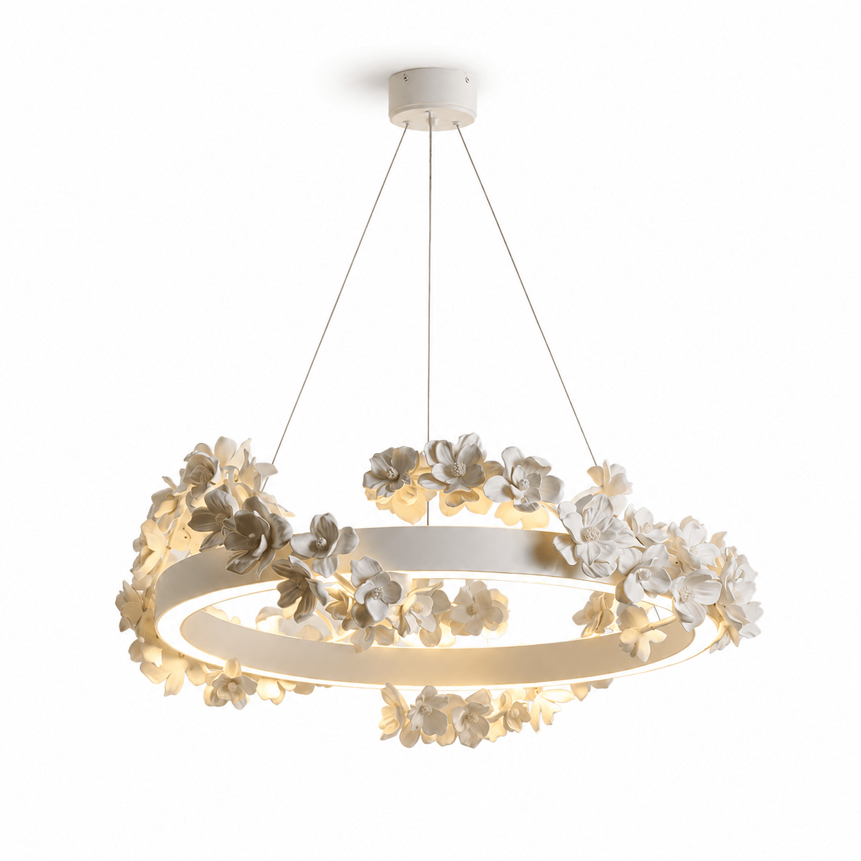 Floral Wreath Chandelier