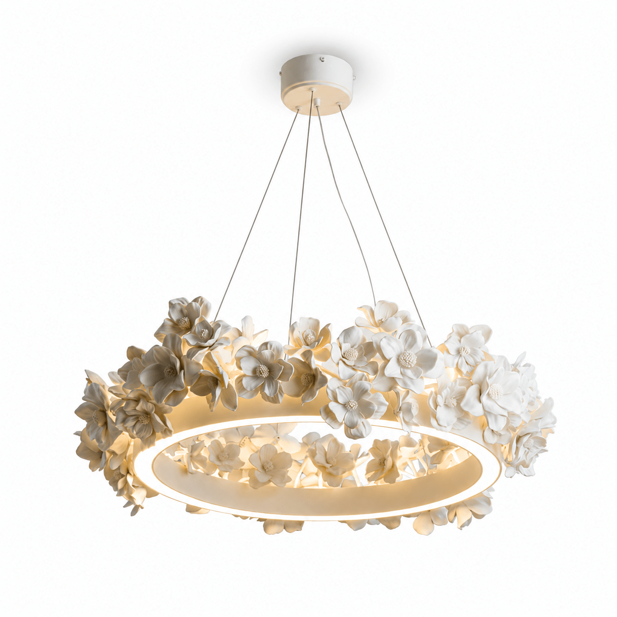 Floral Wreath Chandelier