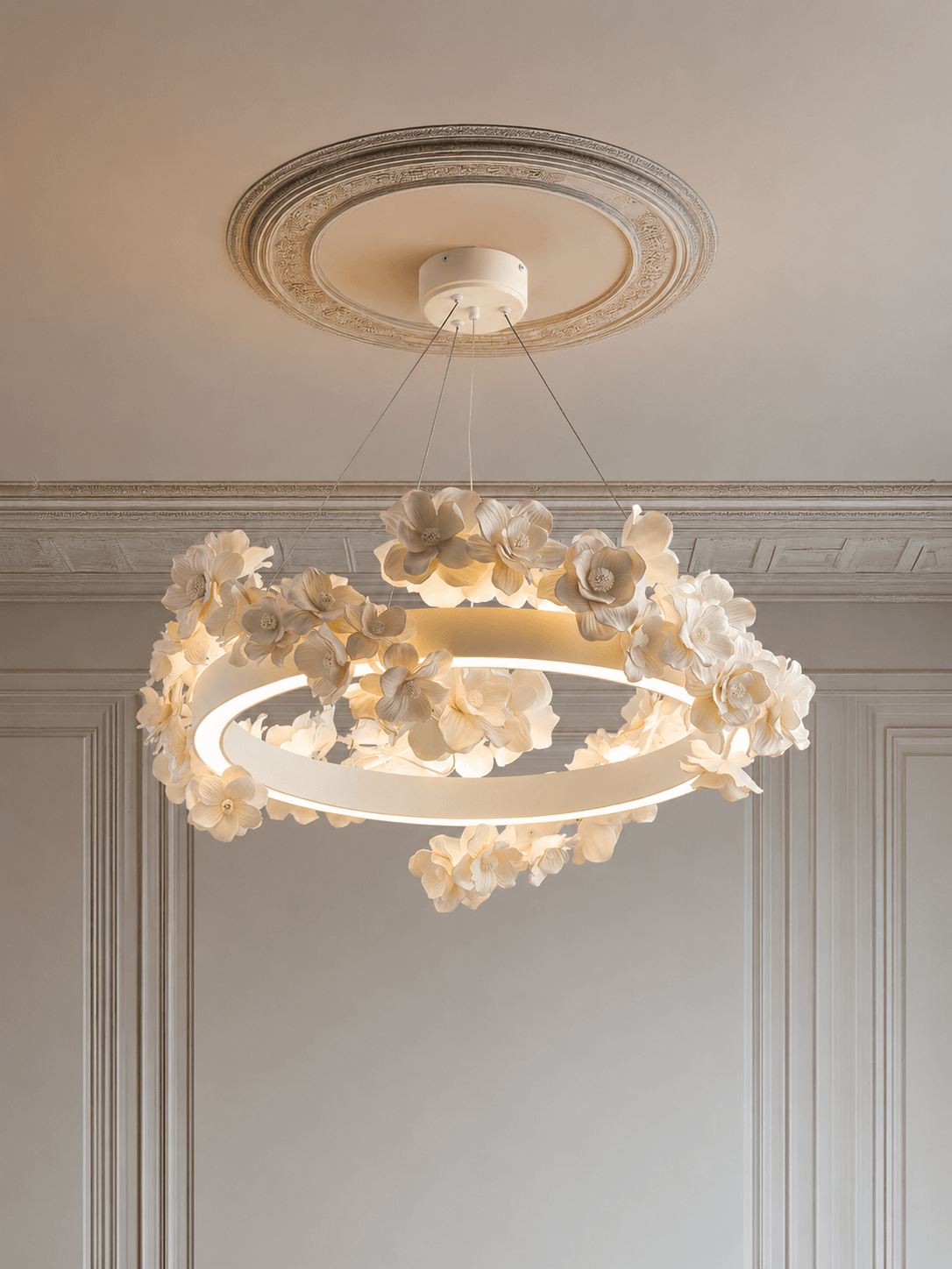 Floral Wreath Chandelier