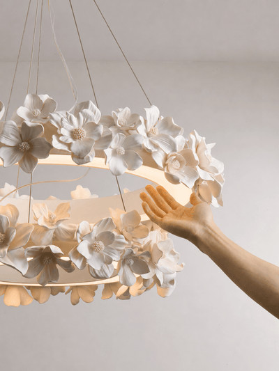 Floral Wreath Chandelier