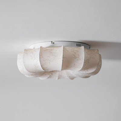 Vivaria Premium Nordic Art Wood Fabric Ceiling Light