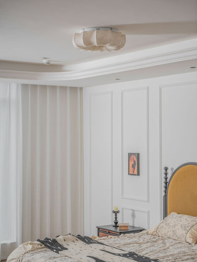 Vivaria Premium Nordic Art Wood Fabric Ceiling Light