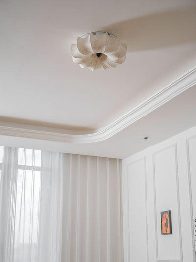 Vivaria Premium Nordic Art Wood Fabric Ceiling Light