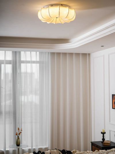 Vivaria Premium Nordic Art Wood Fabric Ceiling Light