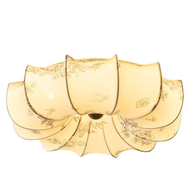 Vivaria Premium Nordic Art Wood Fabric Ceiling Light