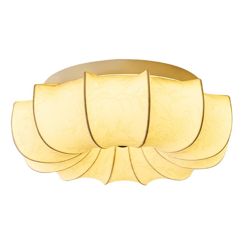 Vivaria Premium Nordic Art Wood Fabric Ceiling Light