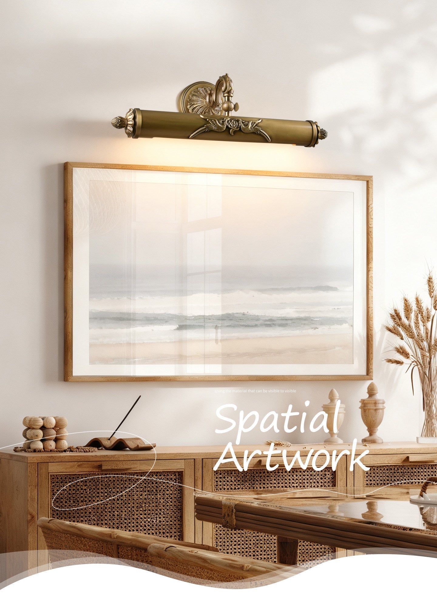 Casuaria Beam Brass Wall Light