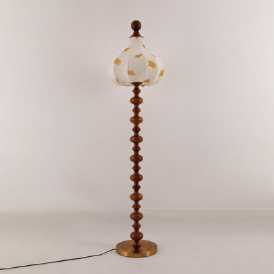 Gagell Wood Fabric Elegant Floor Lamp