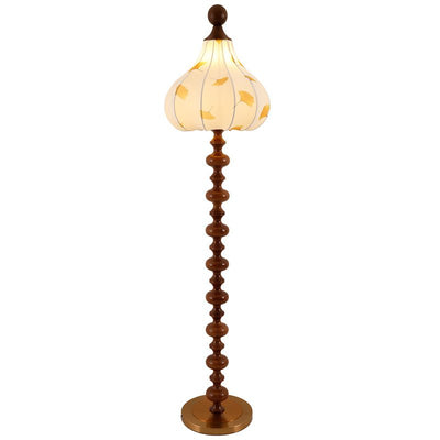 Gagell Wood Fabric Elegant Floor Lamp