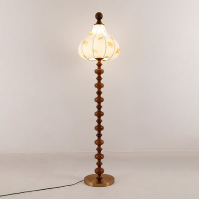 Gagell Wood Fabric Elegant Floor Lamp