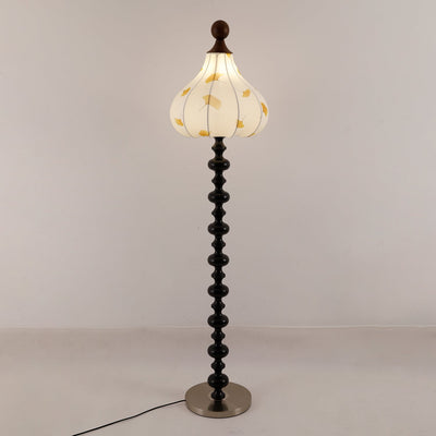 Gagell Wood Fabric Elegant Floor Lamp