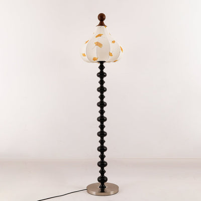 Gagell Wood Fabric Elegant Floor Lamp