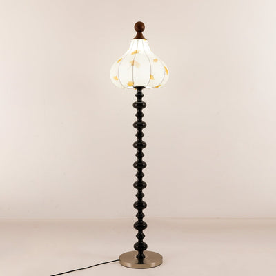 Gagell Wood Fabric Elegant Floor Lamp