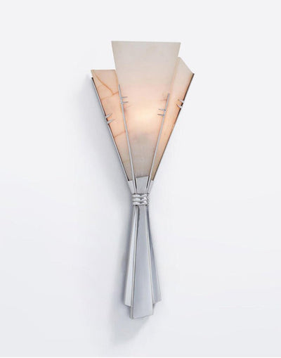 Aura Alabaster Fan Wall Sconce