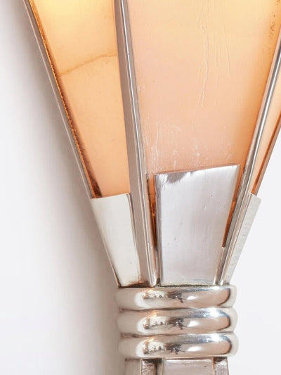 Aura Alabaster Fan Wall Sconce