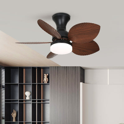 Rinirian Vintage Wood Ceiling Fan Light