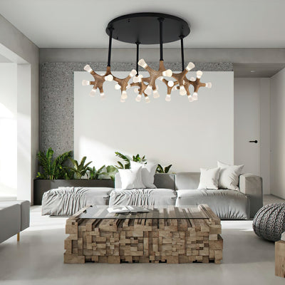 Mynorila Branch-Design Wood Pendant Light