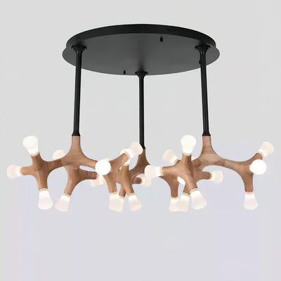 Mynorila Branch-Design Wood Pendant Light