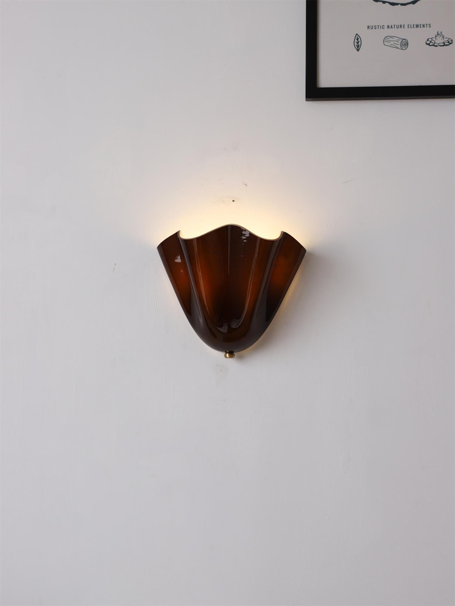 Fiorahaven Flower Glass Indoor Wall Light