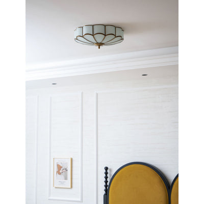 Fioraley Flower Shape Glass Flush Mount Ceiling Light