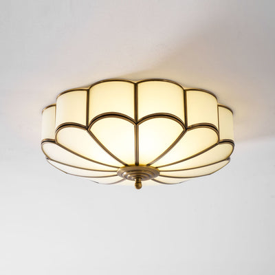 Fioraley Flower Shape Glass Flush Mount Ceiling Light