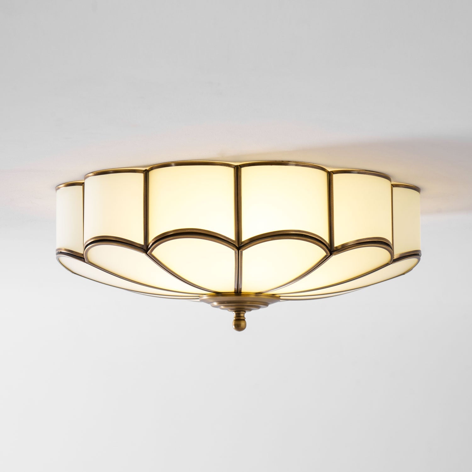 Fioraley Flower Shape Glass Flush Mount Ceiling Light