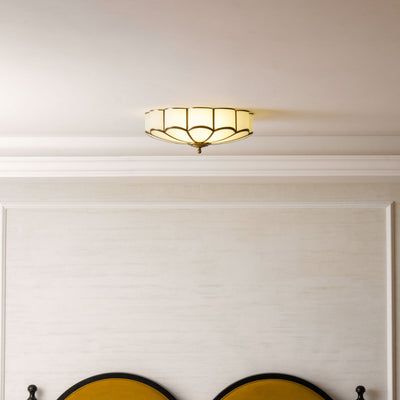 Fioraley Flower Shape Glass Flush Mount Ceiling Light