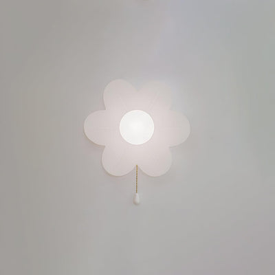 Acroma Nordic Art Flowers Resin Wall Lamp