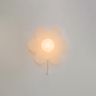 Acroma Nordic Art Flowers Resin Wall Lamp