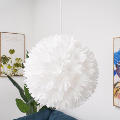 Renuiella Nordic Art Flowers Ball Pendant Light