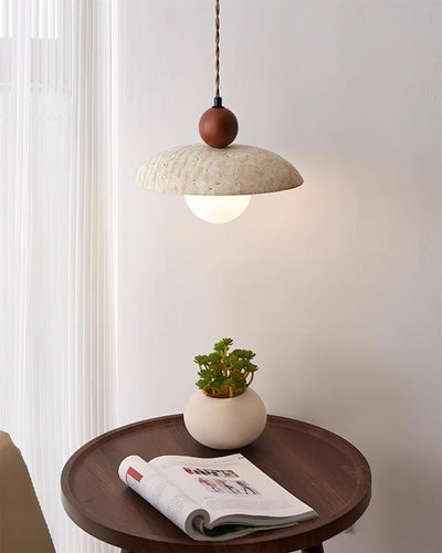 Jojo Pendant Lamp Dome Travertine - Neutral Decor