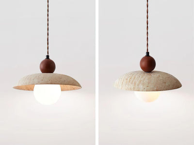 Jojo Pendant Lamp Dome Travertine - Neutral Decor