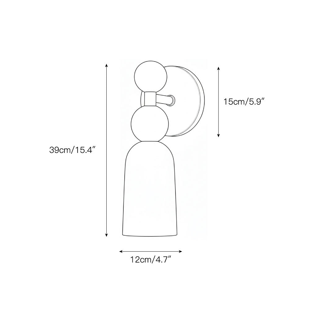 Dovergrove Alabaster Indoor Wall Light