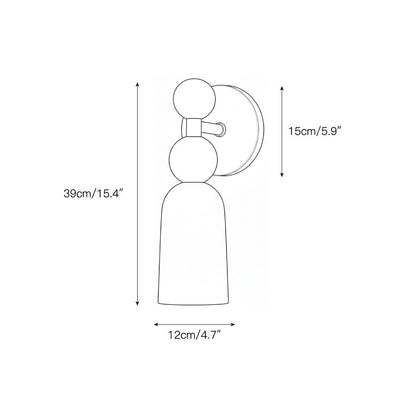 Dovergrove Alabaster Indoor Wall Light